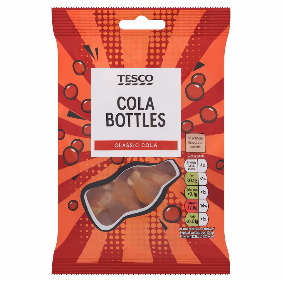 Tesco Cola Bottles 100g