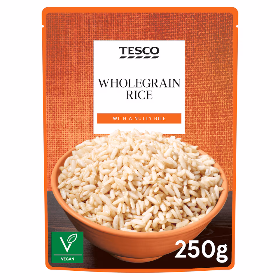 Tesco Microwave Wholegrain Rice 250G