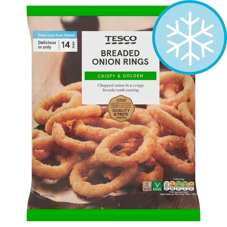 Tesco Breaded Onion Rings 750G