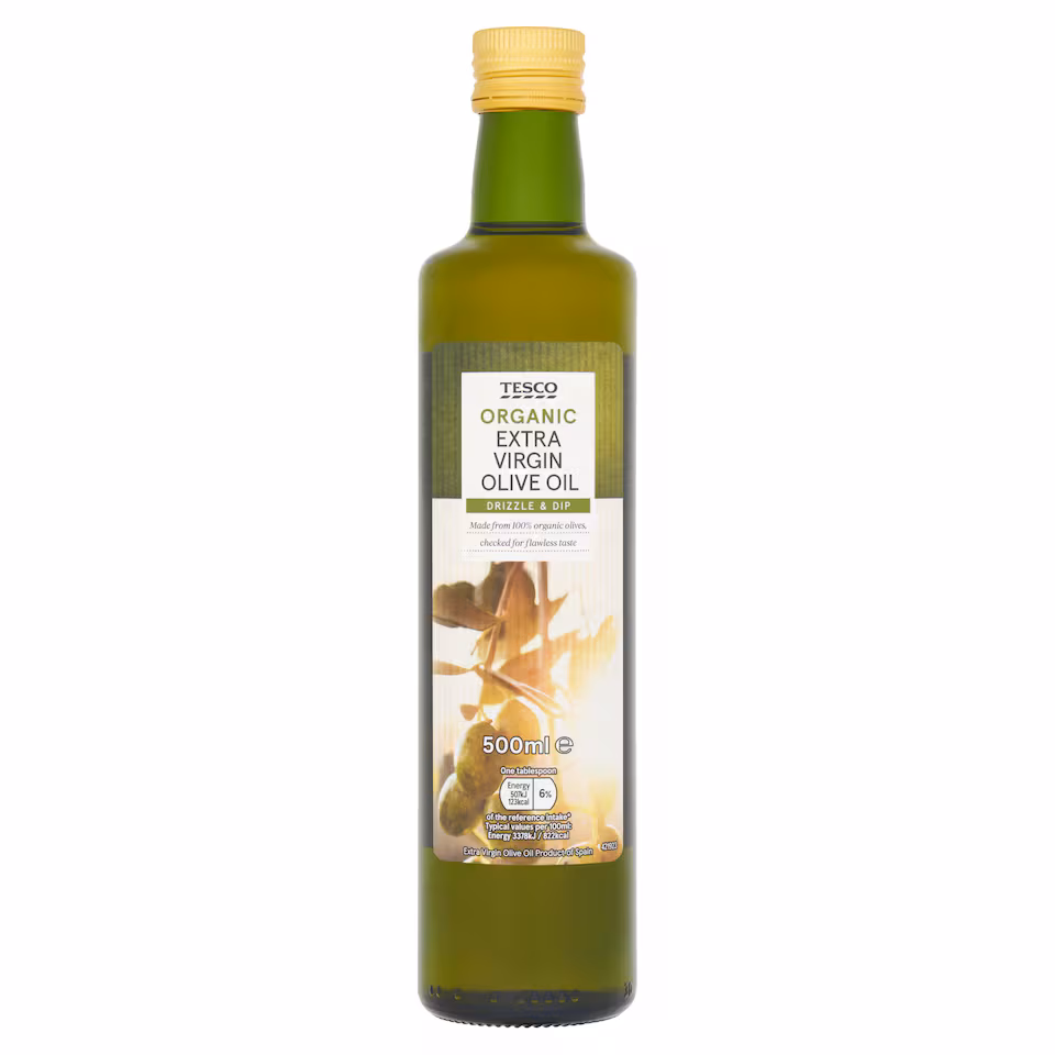 Tesco Organic Extra Virgin Olive Oil 500Ml