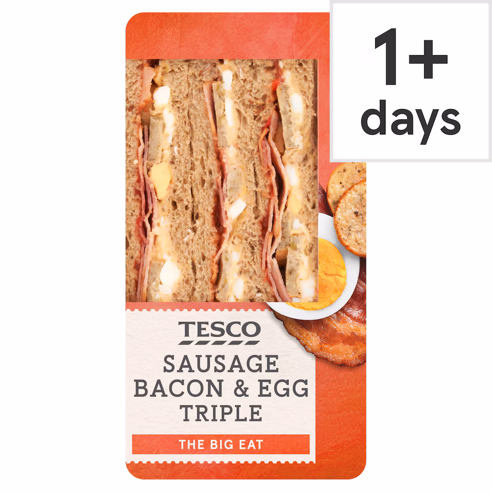 Tesco Sausage Bacon & & Egg Triple