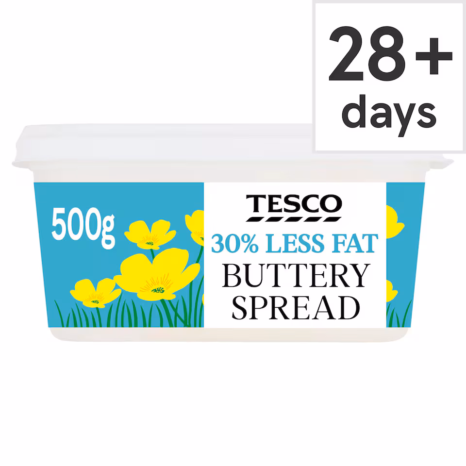 Tesco 30% Less Fat Buttery Spread 500g