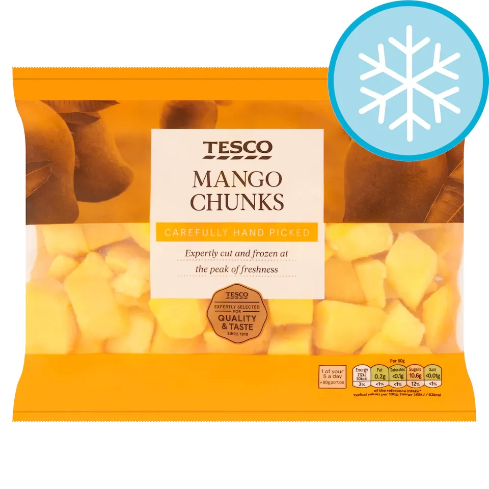 Tesco Frozen Mango Chunks 500G