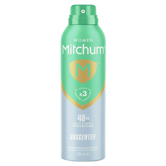 Mitchum Women Triple Odor Defense Protection Unscented Anti-Perspirant & Deodorant 200ml