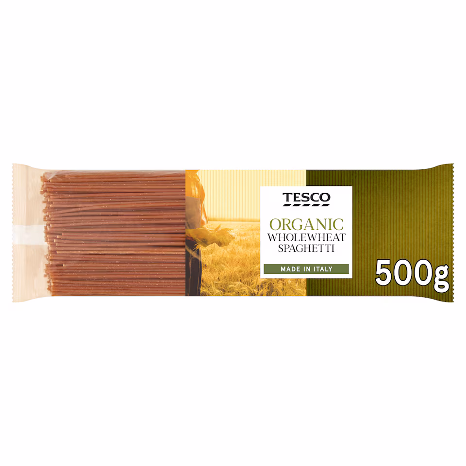 Tesco Organic Wholewheat Spaghetti 500g