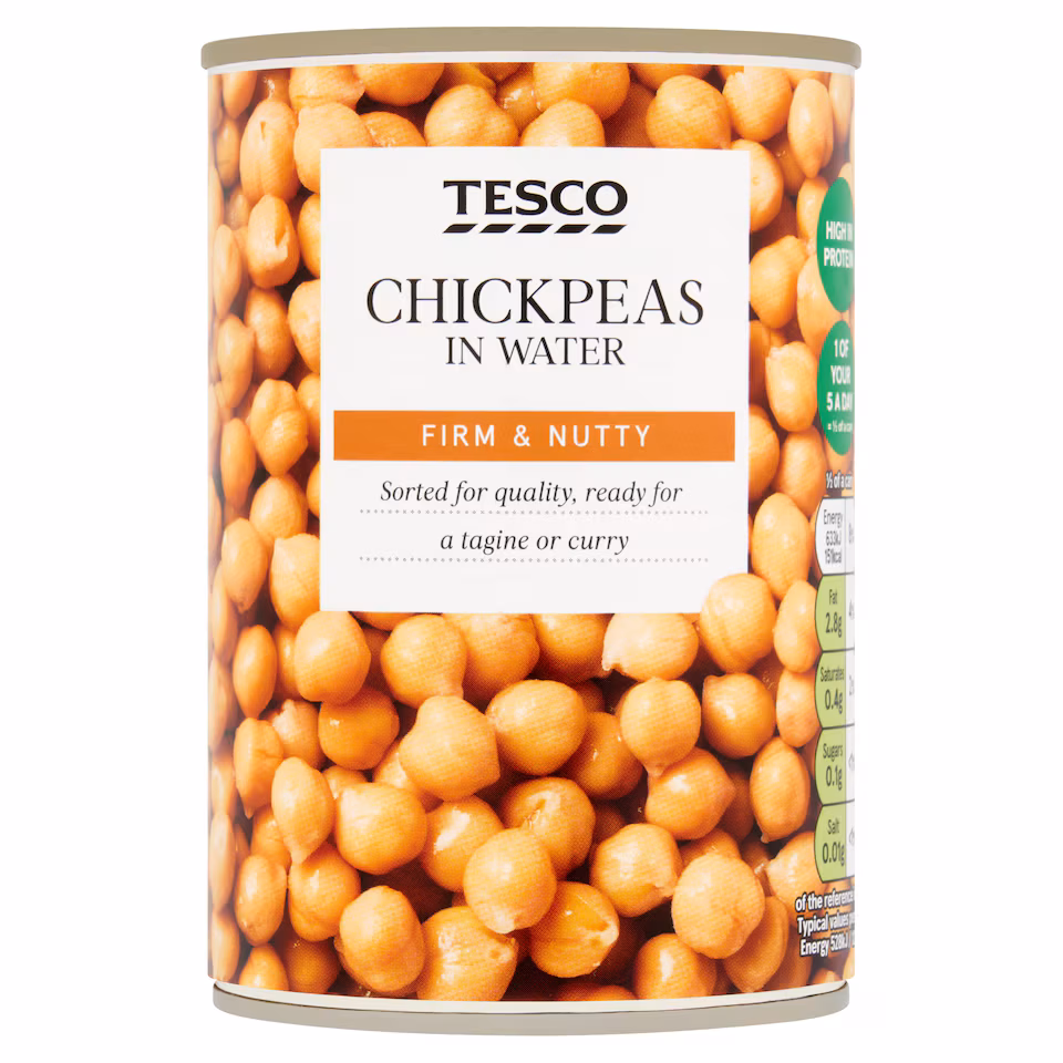 Tesco Chickpeas In Water 400G
