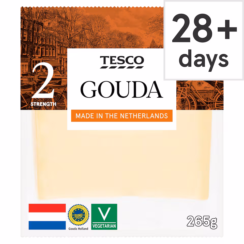 Tesco Dutch Gouda Cheese 265 G