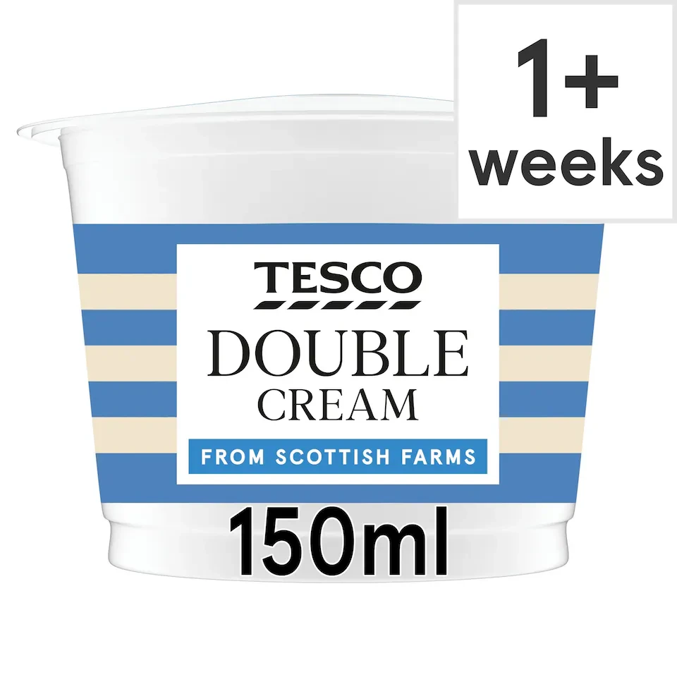 Tesco British Double Cream 150Ml