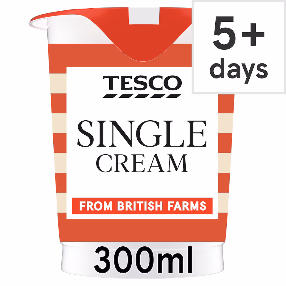 Tesco British Single Cream 300Ml