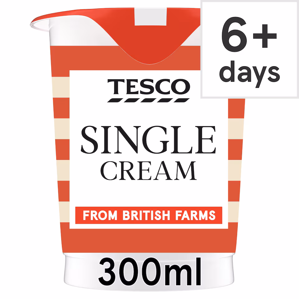 Tesco British Single Cream 300Ml