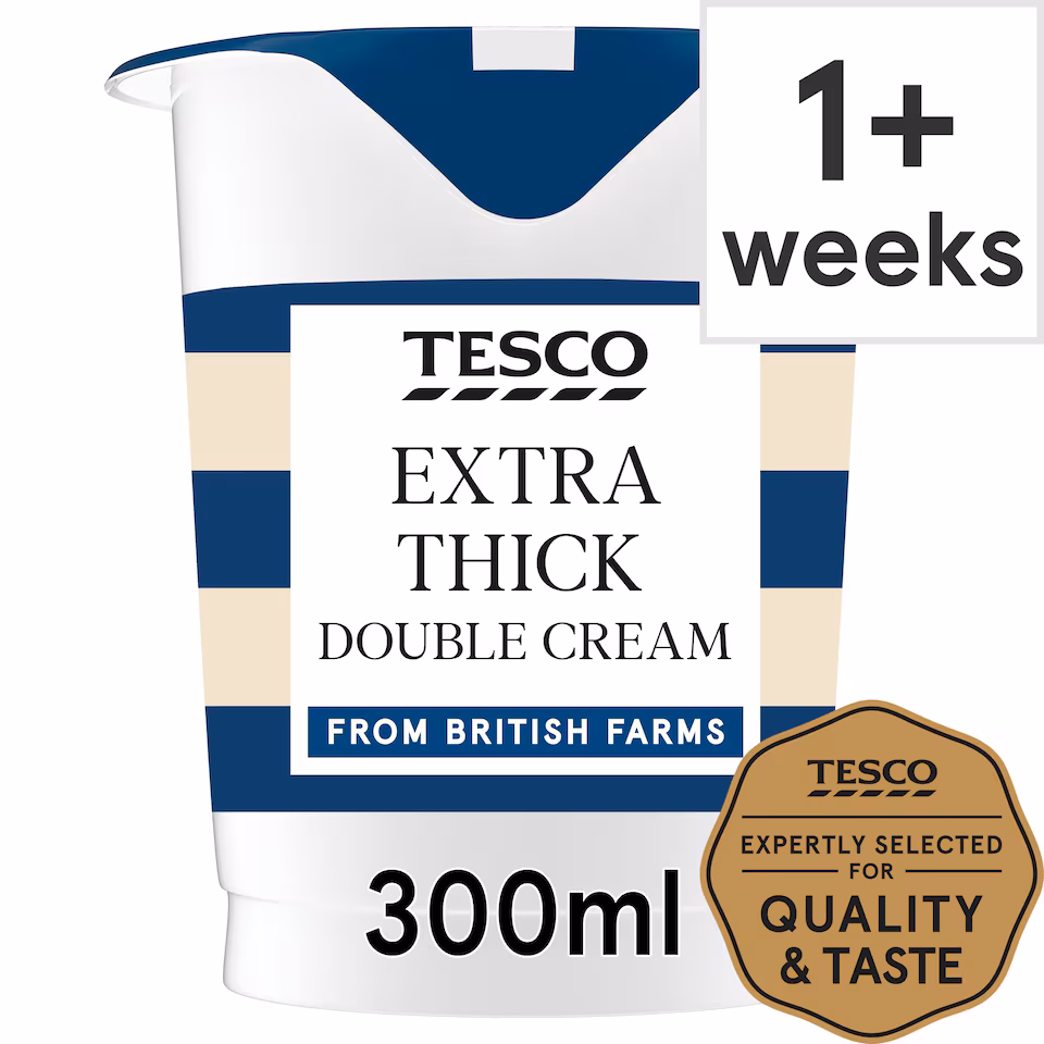 Tesco Extra Thick Double Cream 300Ml