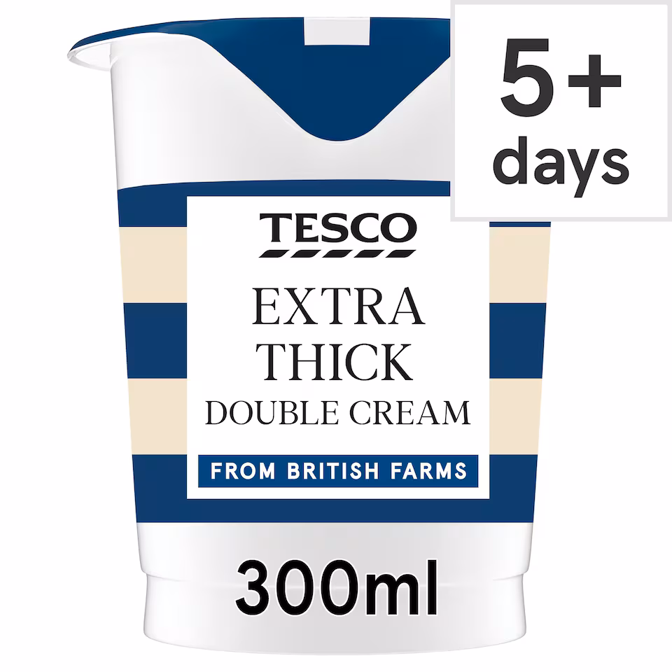 Tesco Extra Thick Double Cream 300Ml