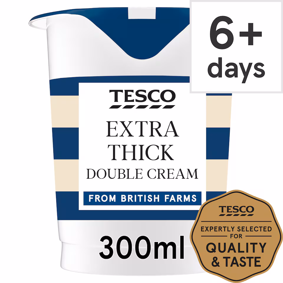 Tesco Extra Thick Double Cream 300Ml
