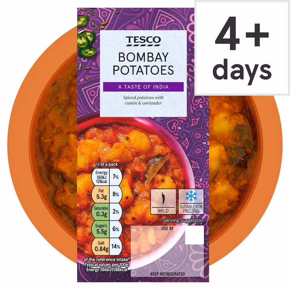 Tesco Bombay Potatoes 300g