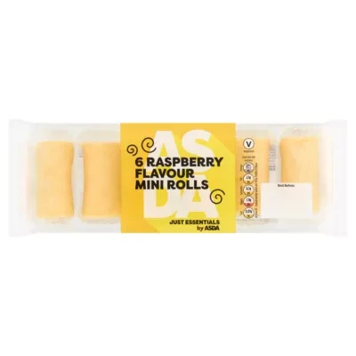 JUST ESSENTIALS by ASDA Just Essentials by  6 Raspberry Flavour Mini Rolls