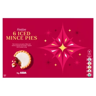 ASDA Festive 6 Iced Mince Pies