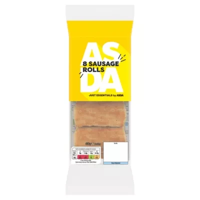 JUST ESSENTIALS by ASDA Just Essentials by  Sausage Rolls 8 x 60g (480g)