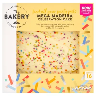 The BAKERY at ASDA The Bakery at  Mega Madeira Celebration Cake