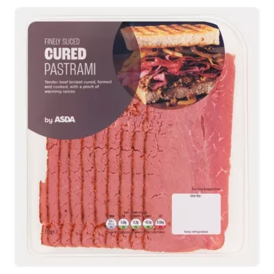 ASDA Finely Sliced Cured Pastrami 110g
