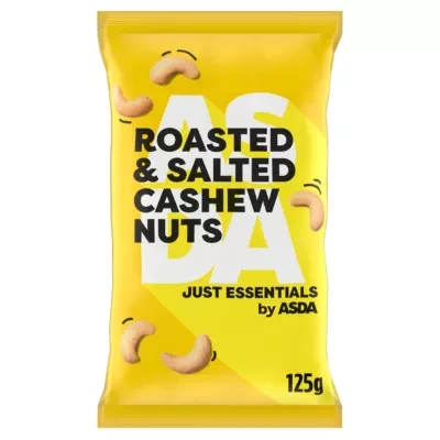 JUST ESSENTIALS by ASDA Just Essentials Roasted & Salted Cashew Nuts 125g
