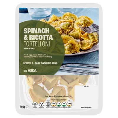 ASDA Spinach & Ricotta Tortelloni 300g