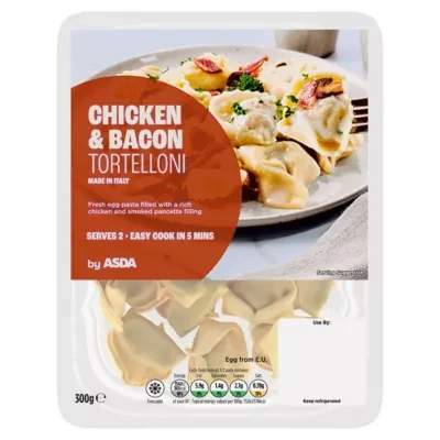 ASDA Chicken & Bacon Tortelloni 300g