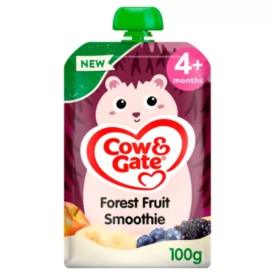 Cow & Gate Fruit Pouch Forest Fruit Baby Food Snack, 6+ Months, 100g