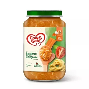 Cow & Gate Spaghetti Bolognese Baby Food Meal Jar, 10+ Months, 200g
