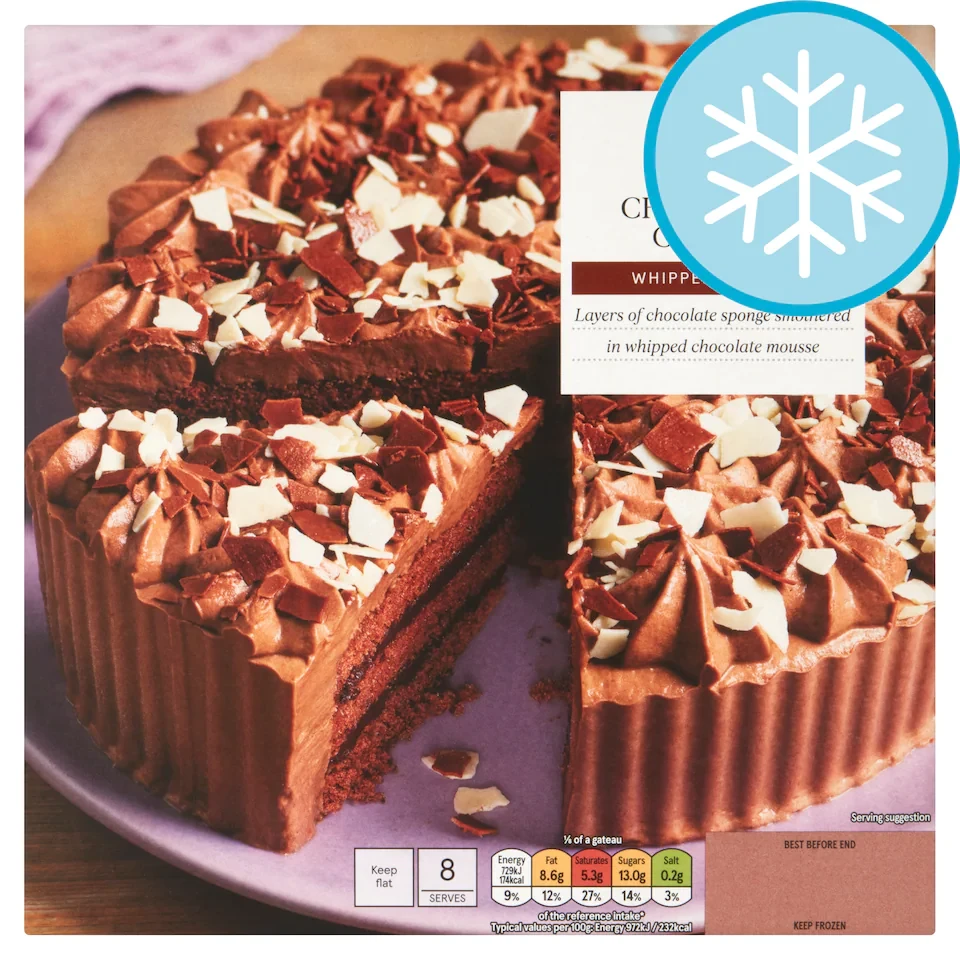 Tesco Double Chocolate Gateau 600G