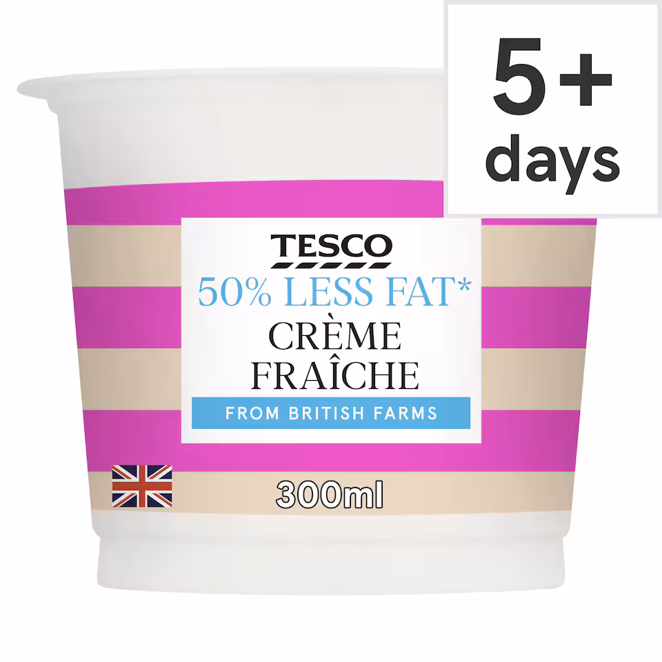 Tesco 50% Less Fat Creme Fraiche 300Ml