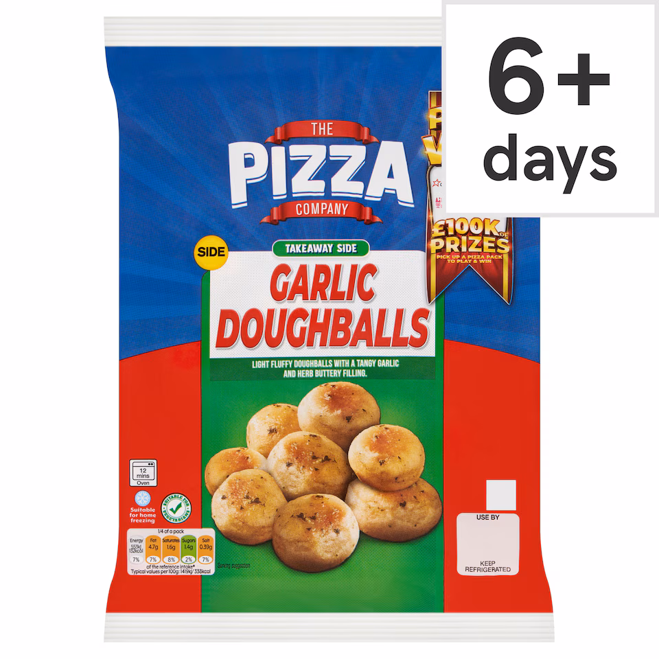 The Pizza Company Garlic Doughballs 165G