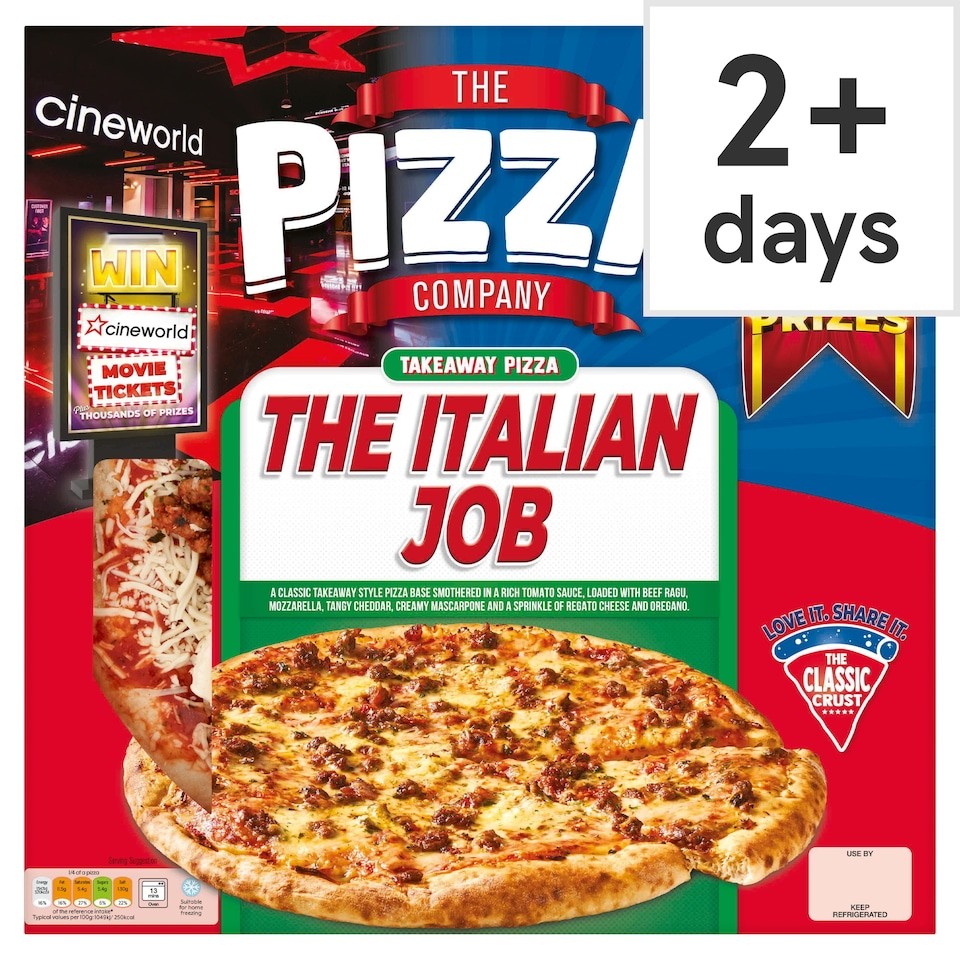 The Pizza Company The Italian Job Pizza 510g