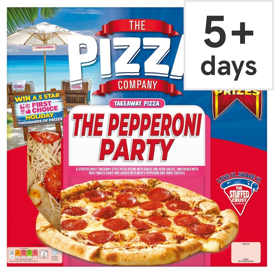 The Pizza Company Pepperoni Party Stuffed Crust Pizza 613G