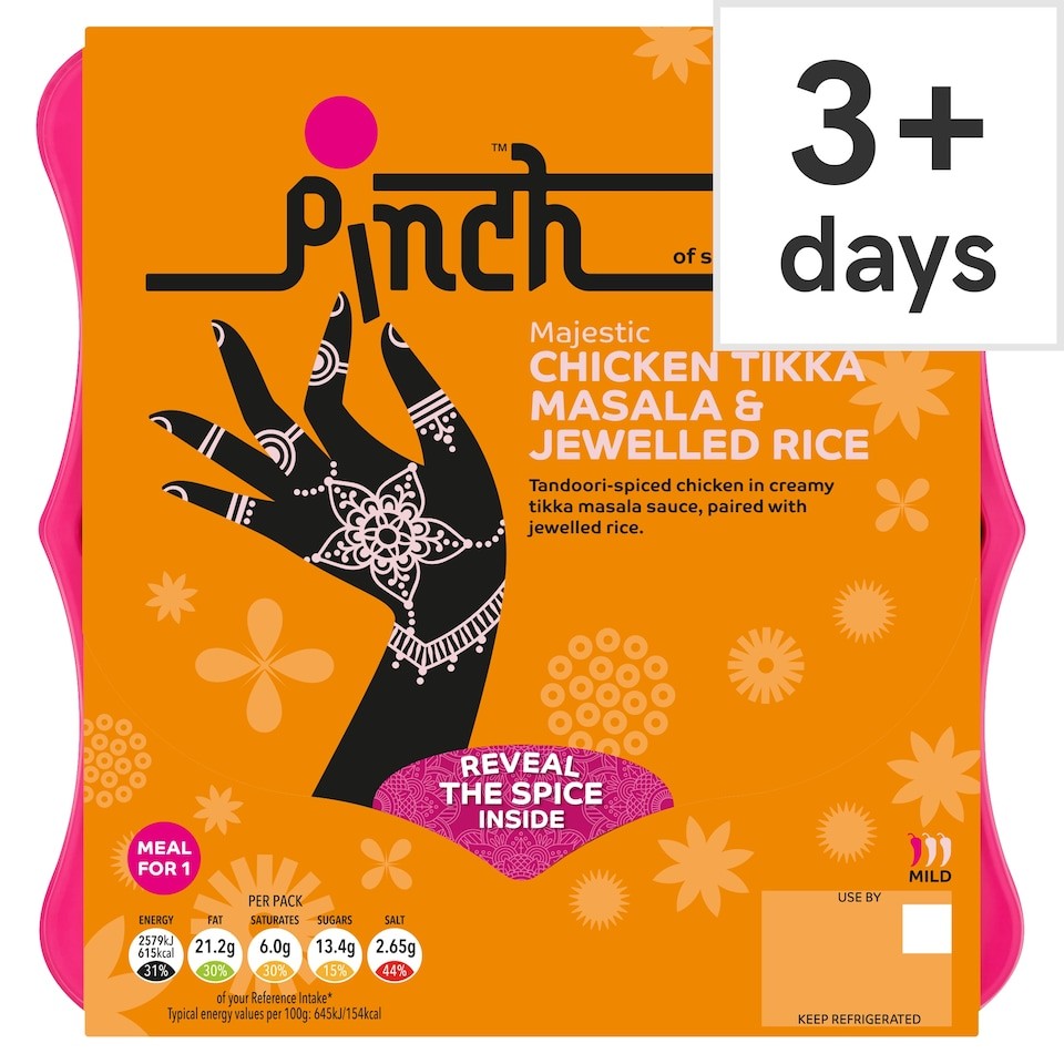 Pinch Majestic Chicken Tikka Masala & Jewelled Rice 400g