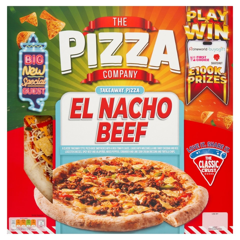 The Pizza Company El Nacho Beef Pizza 535g