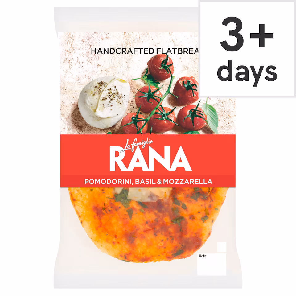 La Famiglia Rana Pomodorini, Basil & Mozzarella Flatbread 205g