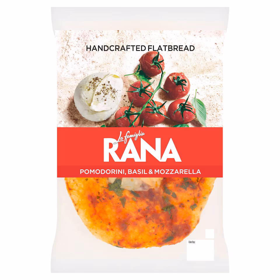 La Famiglia Rana Pomodorini, Basil & Mozzarella Flatbread 205g