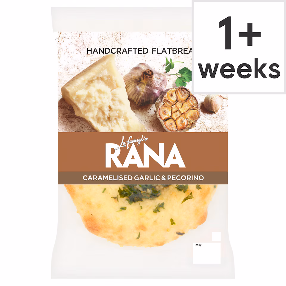 La Famiglia Rana Caramelised Garlic & Pecorino Flatbread 183g