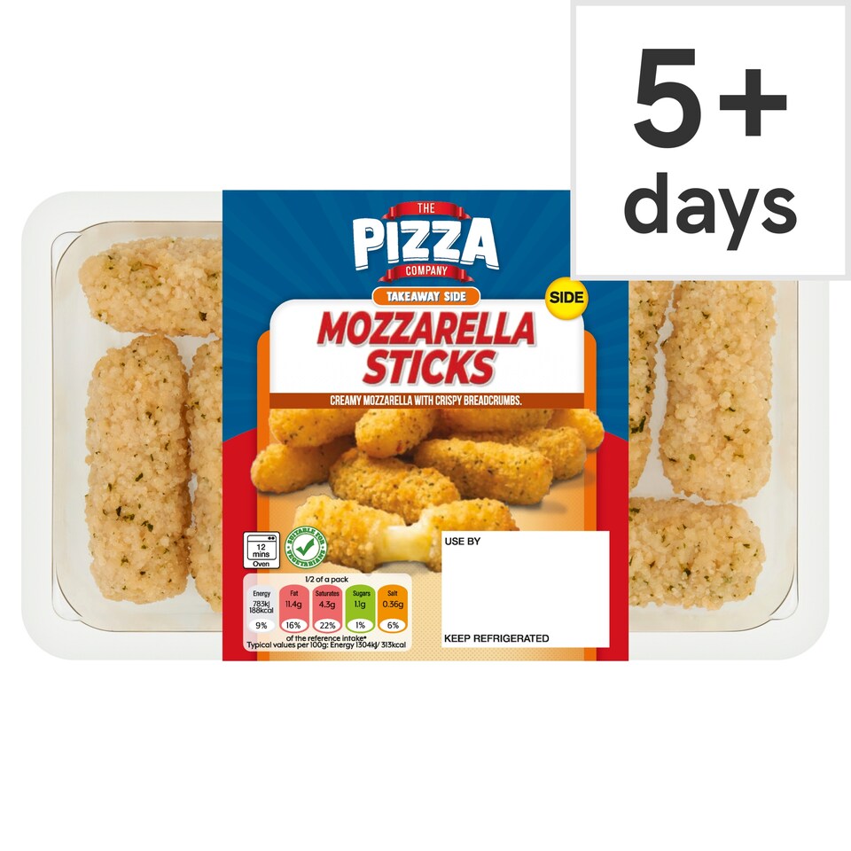 The Pizza Company Mozzarella Sticks 120g