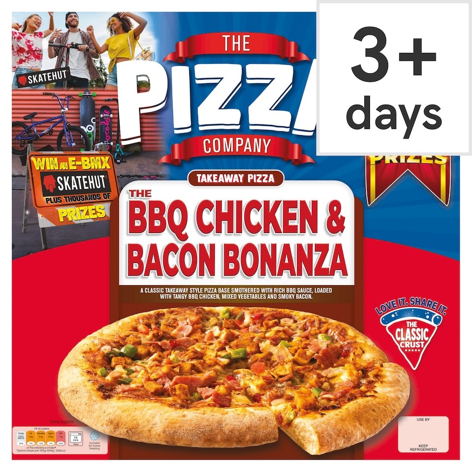 The Pizza Company BBQ Chicken & Bacon Bonanza Pizza 550g