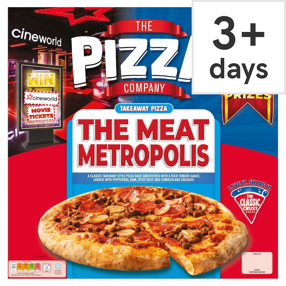 The Pizza Company Meat Metropolis Pizza 520g