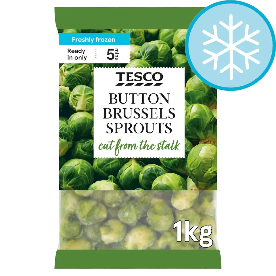 Tesco Frozen Button Brussels Sprouts 1Kg