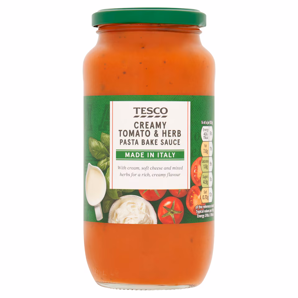 Tesco Creamy Tomato & Herb Pasta Bake Sauce 500g