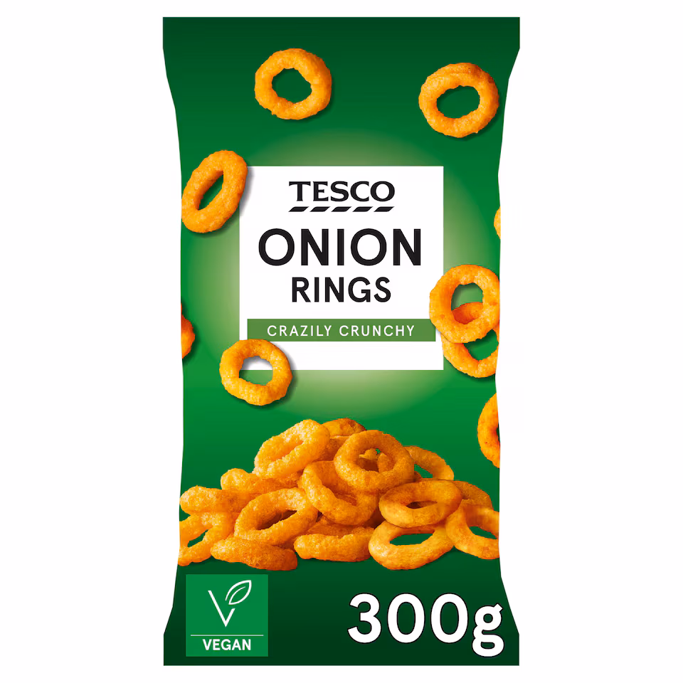 Tesco Onion Rings Snacks 300G