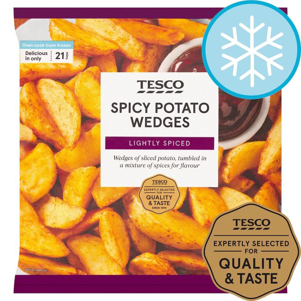 Tesco Spicy Potato Wedges 750G