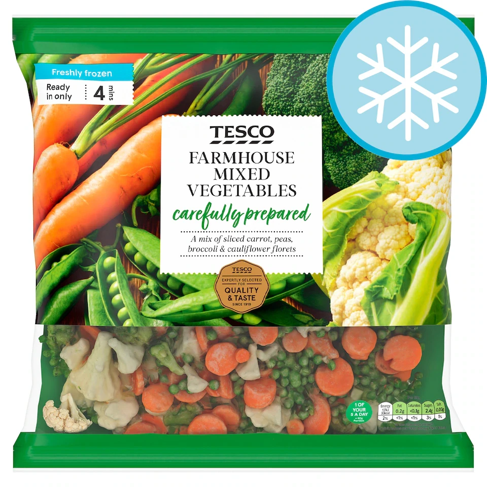 Tesco Farmhouse Mixed Vegetables 1Kg