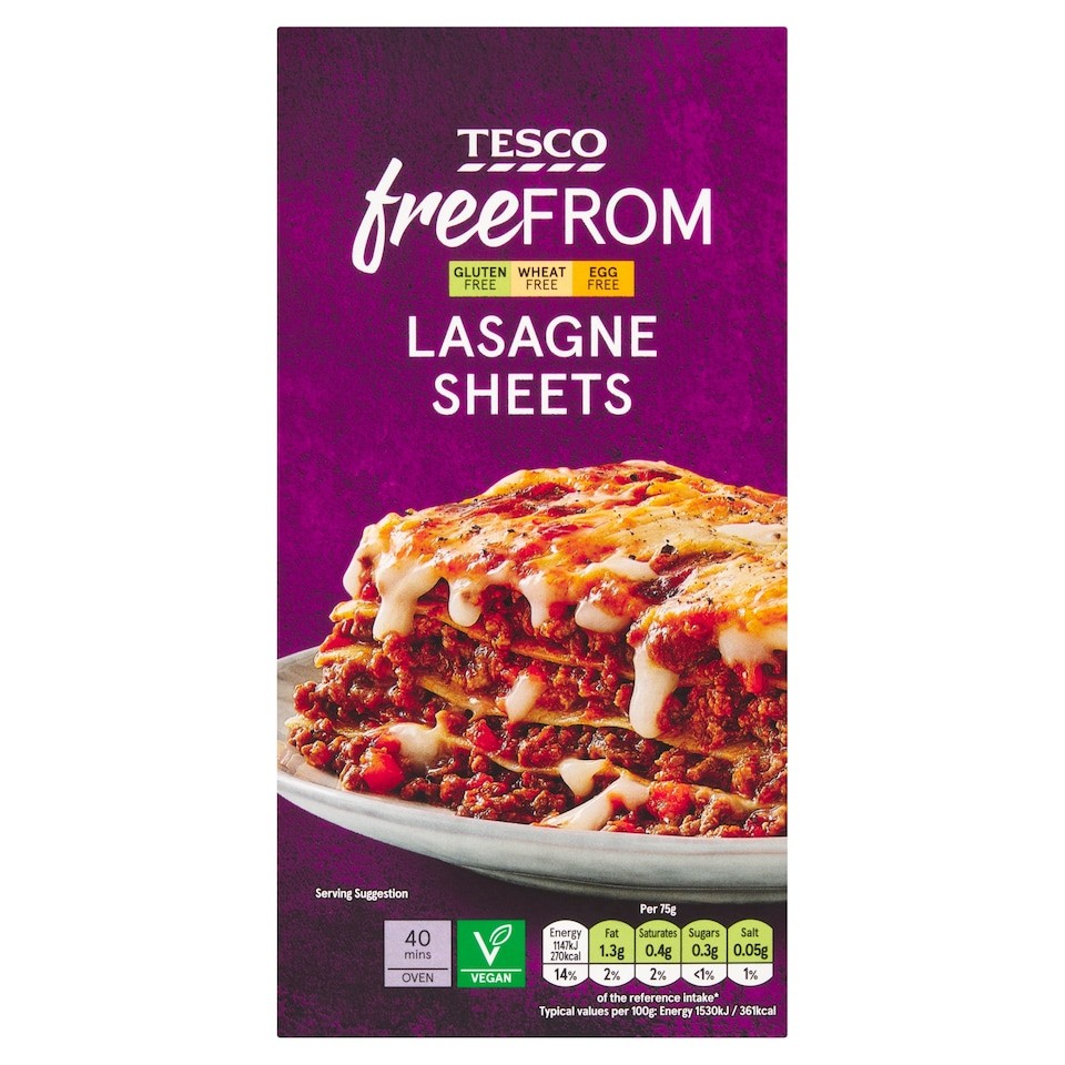 Tesco Free From Lasagne Sheets 250G