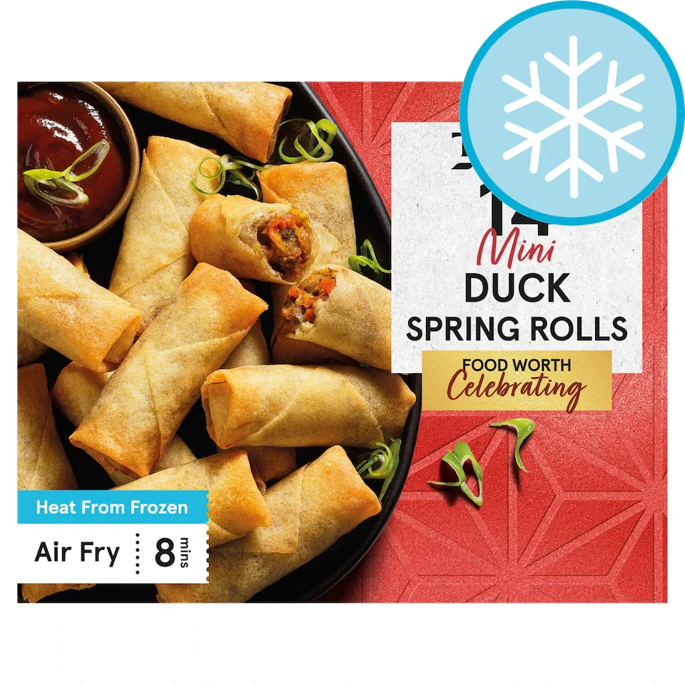 Tesco Duck Spring Rolls 14 Pack 252g