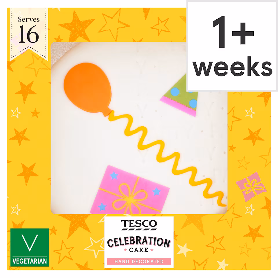 Tesco Celebration Cake - Buttercream and Raspberry Jam