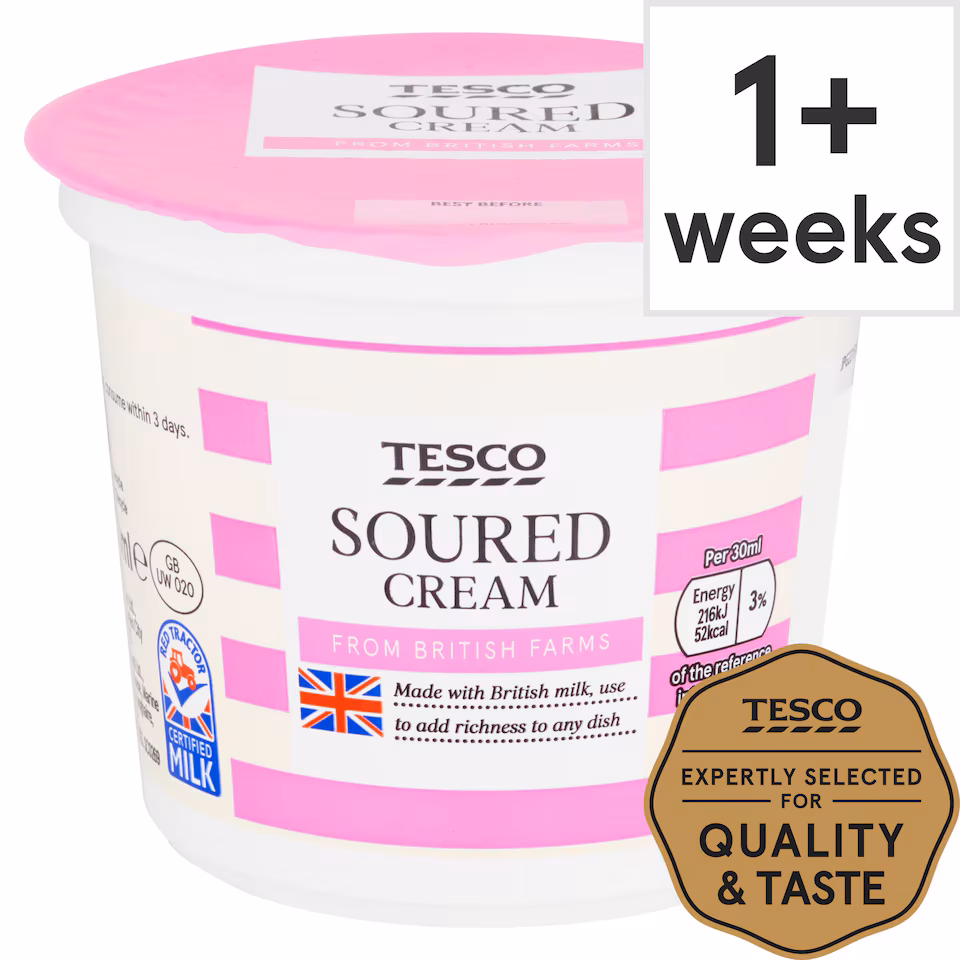 Tesco Soured Cream 300Ml